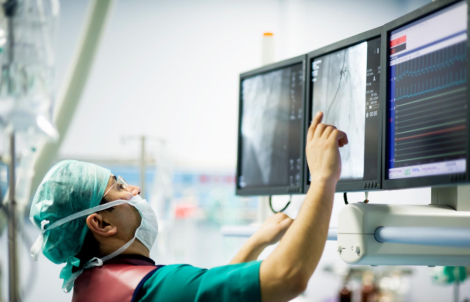 Doctor Looking at a Screen